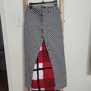 George Black and White Geometric Pencil Skirt